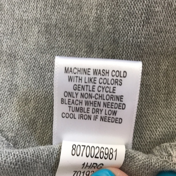 2/$50 LIVE AND LET LIVE Heather Gray Open Front Cardigan Size 1X - Picture 6 of 9